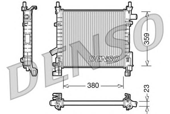 DRM10063 Denso radiador de esfriamento de motor