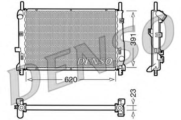 DRM10070 Denso radiador de esfriamento de motor