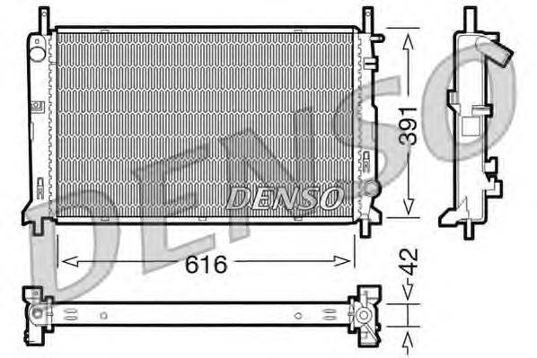 DRM10071 Denso radiador de esfriamento de motor