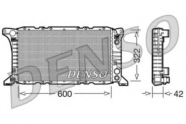 Radiador de esfriamento de motor DRM10092 Denso