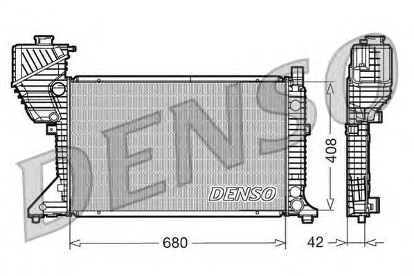 DRM17011 Denso radiador de esfriamento de motor