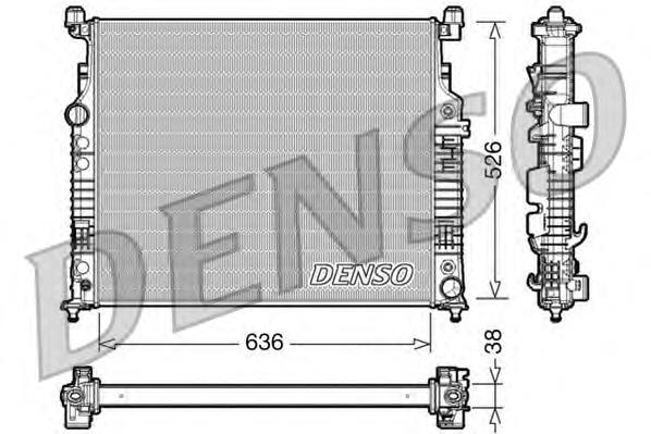 DRM17007 Denso radiador de esfriamento de motor