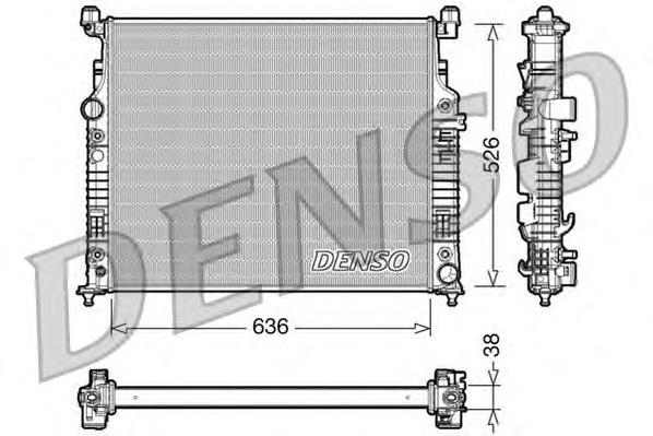 DRM17006 Denso radiador de esfriamento de motor