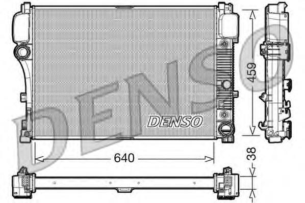 DRM17008 Denso radiador de esfriamento de motor