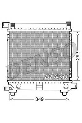 DRM17028 Denso radiador de esfriamento de motor