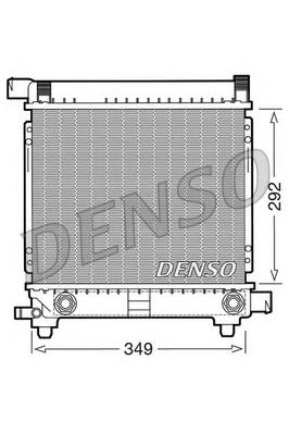 DRM17027 Denso radiador de esfriamento de motor