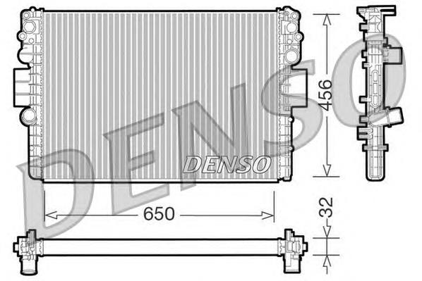 Radiador de esfriamento de motor DRM12006 Denso