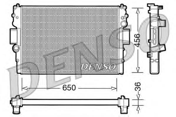 DRM12007 Denso radiador de esfriamento de motor