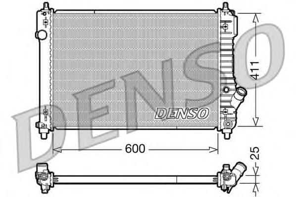 Radiador de esfriamento de motor DRM15004 Denso