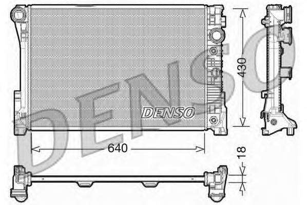 DRM17005 Denso radiador de esfriamento de motor