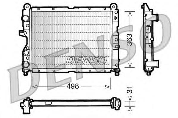 DRM09131 Denso radiador de esfriamento de motor