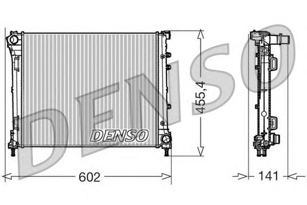 DRM09160 Denso radiador de esfriamento de motor