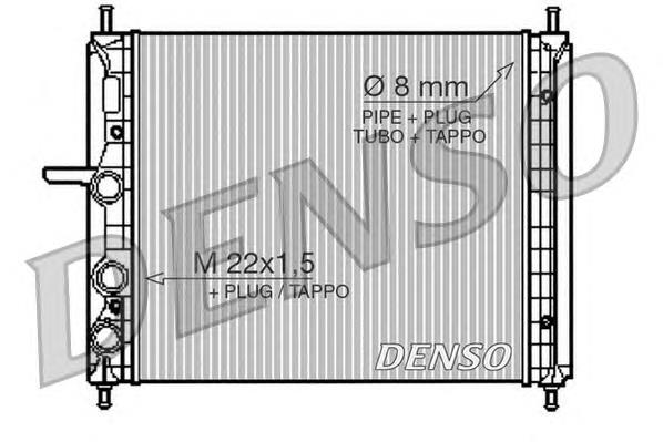 DRM09150 Denso radiador de esfriamento de motor