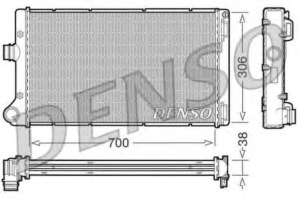 DRM09099 Denso radiador de esfriamento de motor