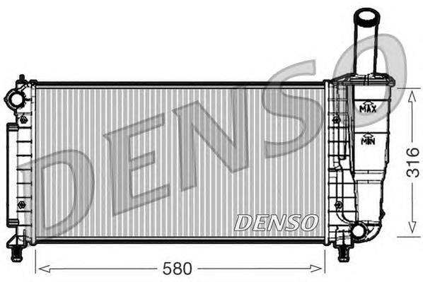 Radiador de esfriamento de motor DRM09105 Denso