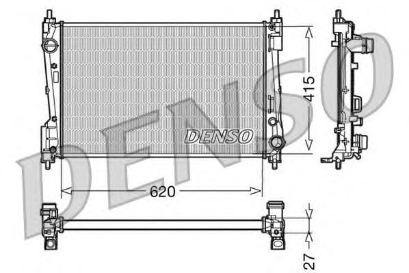 DRM09110 Denso radiador de esfriamento de motor