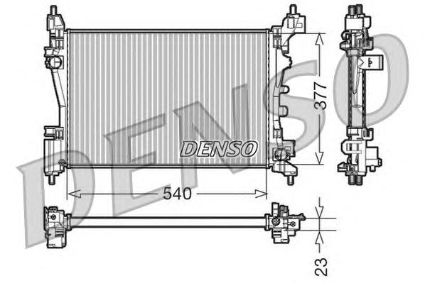 DRM09109 Denso radiador de esfriamento de motor