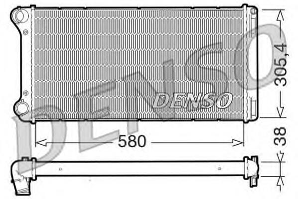 Radiador de esfriamento de motor DRM09103 Denso