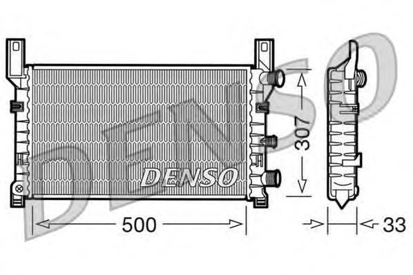 DRM10035 Denso radiador de esfriamento de motor