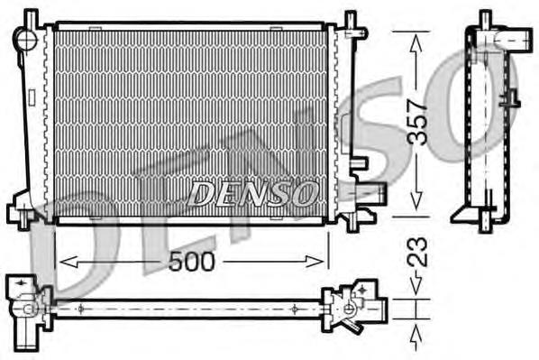 DRM10038 Denso radiador de esfriamento de motor