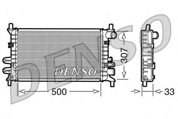 Radiador de esfriamento de motor DRM10027 Denso