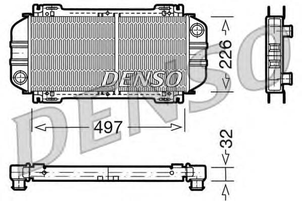 DRM10033 Denso radiador de esfriamento de motor