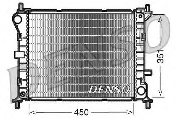 DRM10050 Denso radiador de esfriamento de motor