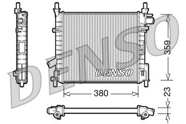 DRM10062 Denso radiador de esfriamento de motor