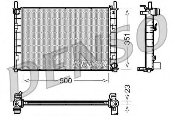 DRM10045 Denso radiador de esfriamento de motor