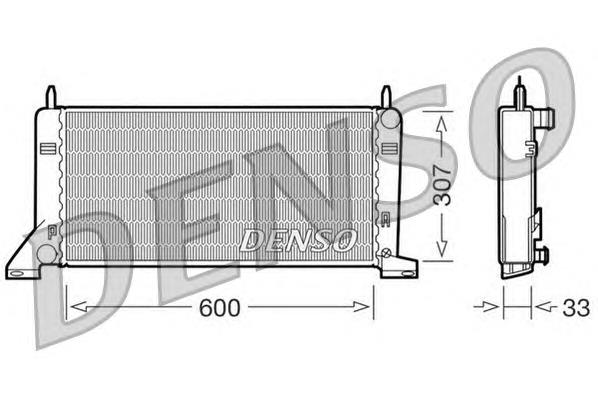Radiador de esfriamento de motor DRM10021 Denso