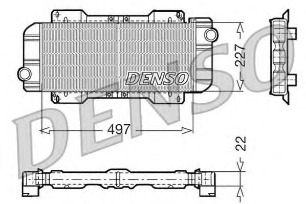 DRM10019 Denso radiador de esfriamento de motor