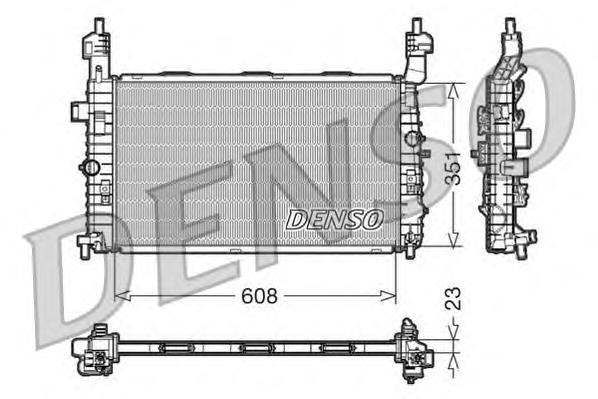 DRM20092 Denso radiador de esfriamento de motor