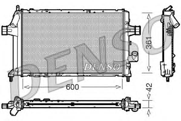 DRM20085 Denso radiador de esfriamento de motor