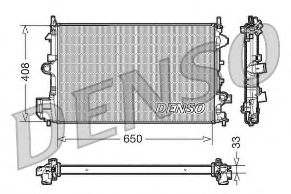 DRM20088 Denso radiador de esfriamento de motor