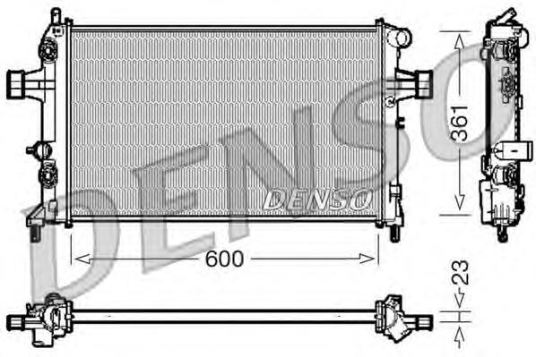 DRM20086 Denso radiador de esfriamento de motor