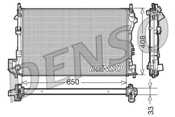 DRM20087 Denso radiador de esfriamento de motor