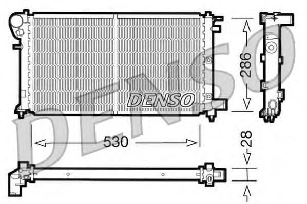 DRM21004 Denso radiador de esfriamento de motor