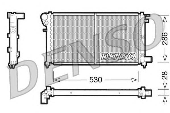 DRM21002 Denso radiador de esfriamento de motor