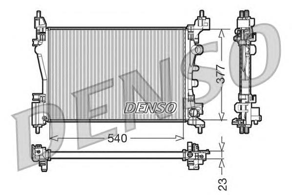 DRM20095 Denso radiador de esfriamento de motor