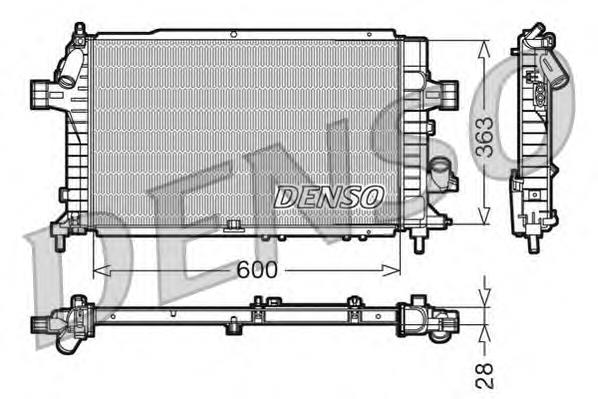 DRM20104 Denso radiador de esfriamento de motor