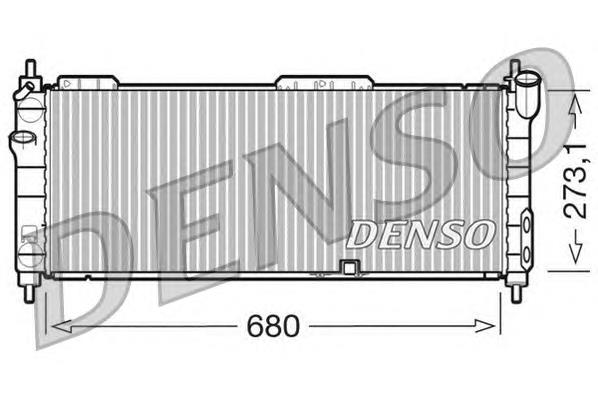 DRM20042 Denso radiador de esfriamento de motor