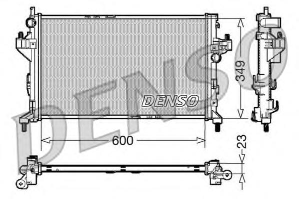 DRM20045 Denso radiador de esfriamento de motor