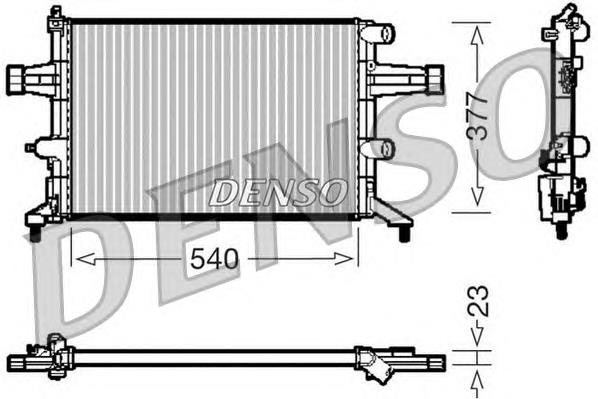 DRM20080 Denso radiador de esfriamento de motor