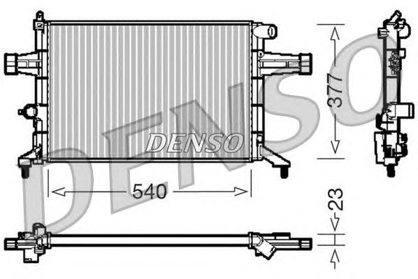 DRM20082 Denso radiador de esfriamento de motor