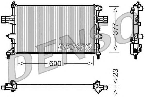 DRM20081 Denso radiador de esfriamento de motor