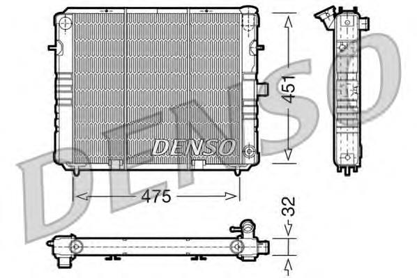 DRM20074 Denso radiador de esfriamento de motor