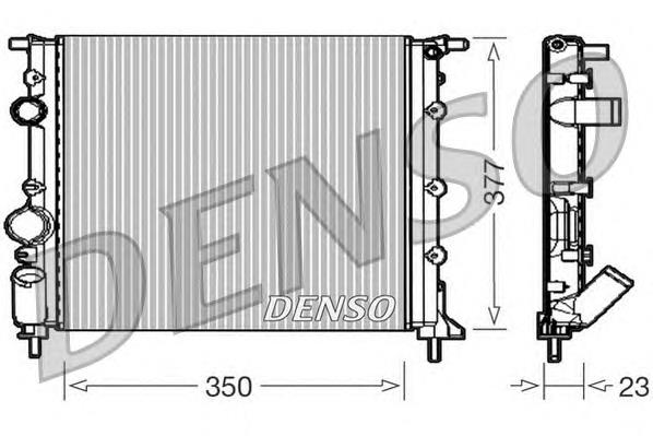 DRM23010 Denso radiador de esfriamento de motor