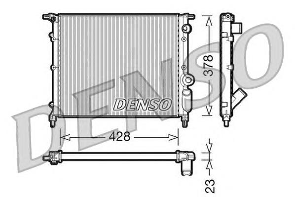 DRM23004 Denso radiador de esfriamento de motor