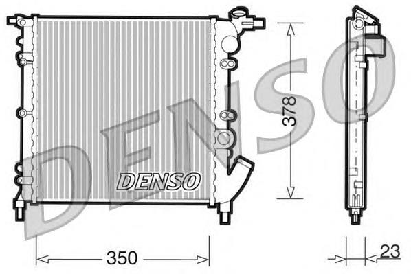 DRM23003 Denso radiador de esfriamento de motor