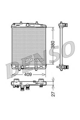 DRM21024 Denso radiador de esfriamento de motor